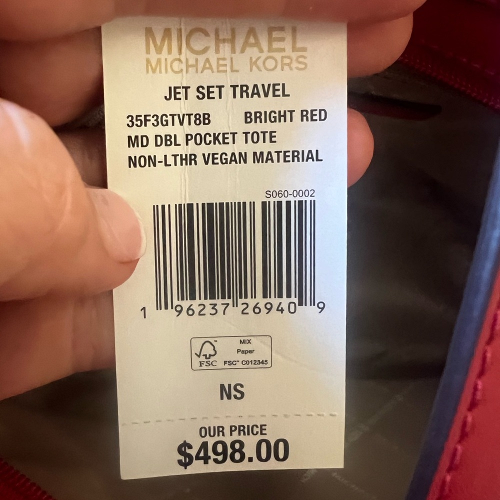 Michael Kors Bright Red Tote Bag